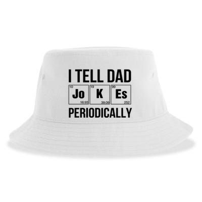I Tell Dad Jokes Periodically Sustainable Bucket Hat