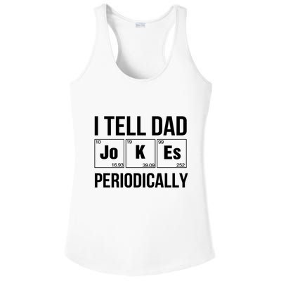 I Tell Dad Jokes Periodically Ladies PosiCharge Competitor Racerback Tank