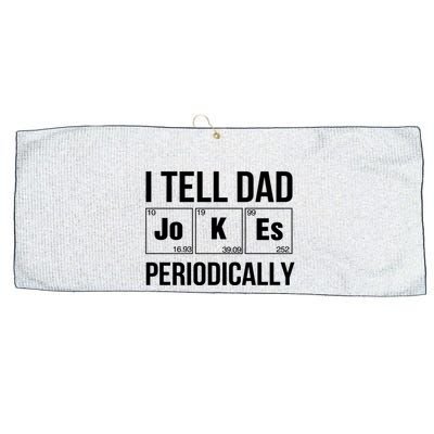 I Tell Dad Jokes Periodically Large Microfiber Waffle Golf Towel