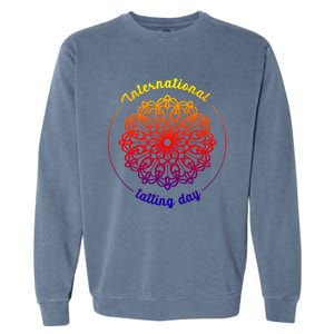 International Tatting Day Lace Textile Art Craft Diy Meaningful Gift Garment-Dyed Sweatshirt