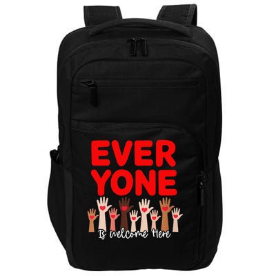 Idaho Teacher Everyone Is Welcome Here Fist Hand Support Impact Tech Backpack