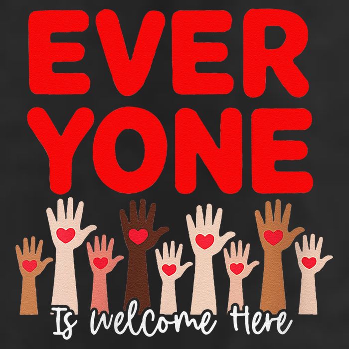 Idaho Teacher Everyone Is Welcome Here Fist Hand Support Adult Drive Performance Visor