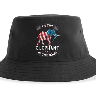 Im The Elephant In The Room Republica Conservative Sustainable Bucket Hat