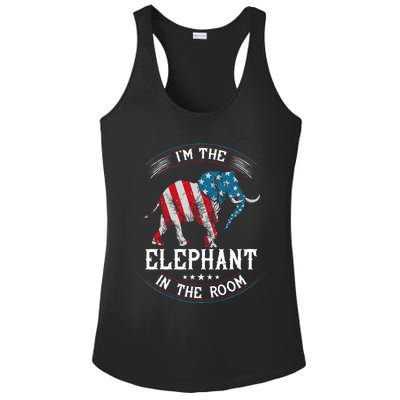 Im The Elephant In The Room Republica Conservative Ladies PosiCharge Competitor Racerback Tank