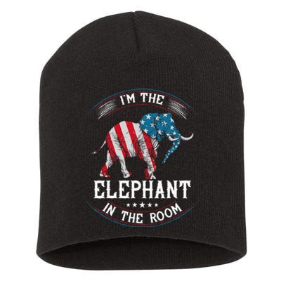 Im The Elephant In The Room Republica Conservative Short Acrylic Beanie