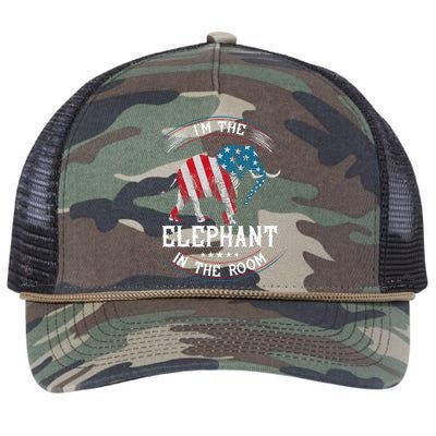 Im The Elephant In The Room Republica Conservative Retro Rope Trucker Hat Cap