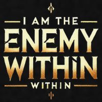 I´M The Enemy Within Bold Motivational Statement Ladies PosiCharge Tri-Blend Wicking Tank
