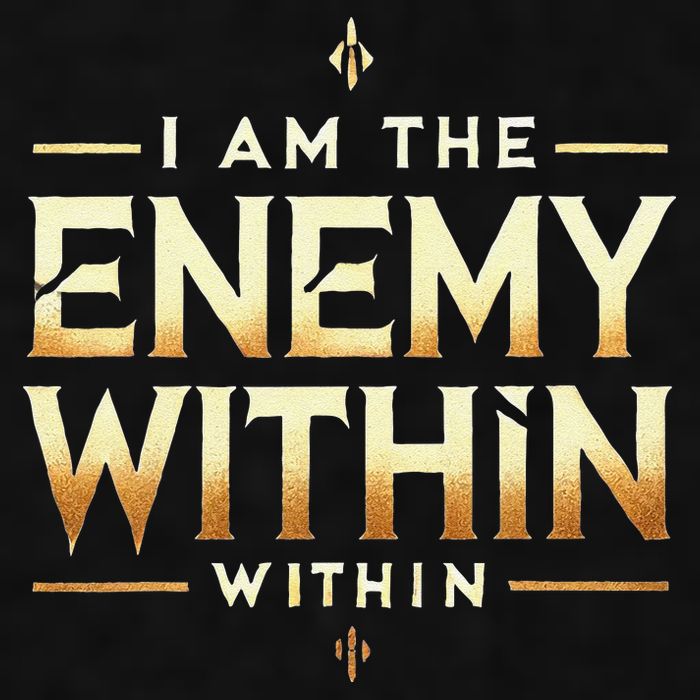 I´M The Enemy Within Bold Motivational Statement Ladies PosiCharge Tri-Blend Wicking Tank