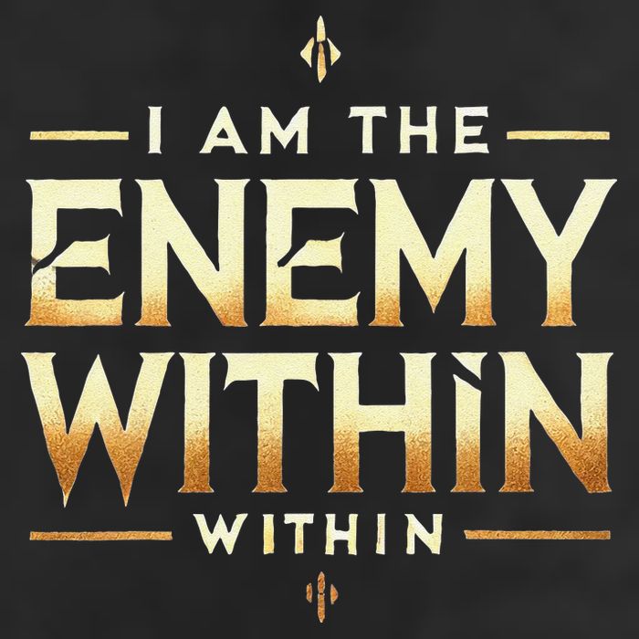 I´M The Enemy Within Bold Motivational Statement Cool Comfort Performance Bucket Hat