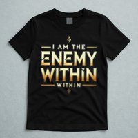 I´M The Enemy Within Bold Motivational Statement T-Shirt