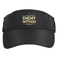 I´M The Enemy Within Bold Motivational Statement Adult Drive Performance Visor