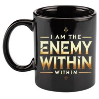 I´M The Enemy Within Bold Motivational Statement 11oz C Handle Ceramic Mug
