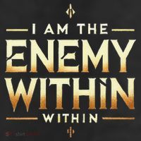 I´M The Enemy Within Bold Motivational Statement Beanie