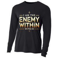 I´M The Enemy Within Bold Motivational Statement Cooling Performance Long Sleeve Crew