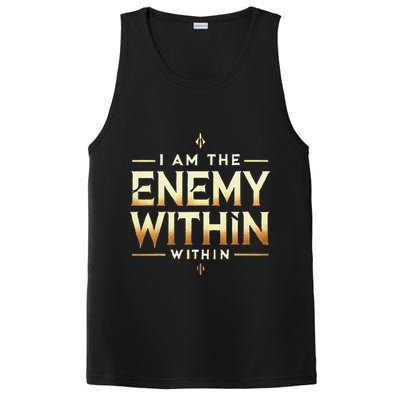 I´M The Enemy Within Bold Motivational Statement PosiCharge Competitor Tank