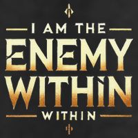 I´M The Enemy Within Bold Motivational Statement Trucker Hat