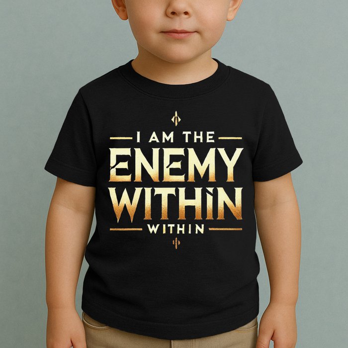 I´M The Enemy Within Bold Motivational Statement Toddler T-Shirt