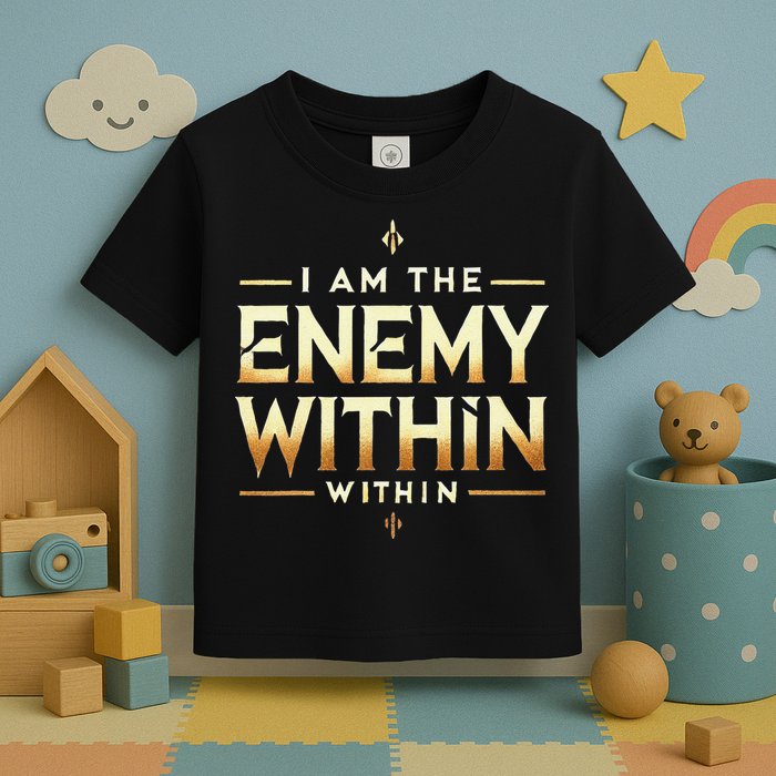 I´M The Enemy Within Bold Motivational Statement Toddler T-Shirt