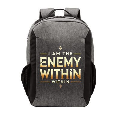 I´M The Enemy Within Bold Motivational Statement Vector Backpack