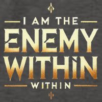 I´M The Enemy Within Bold Motivational Statement Vector Backpack
