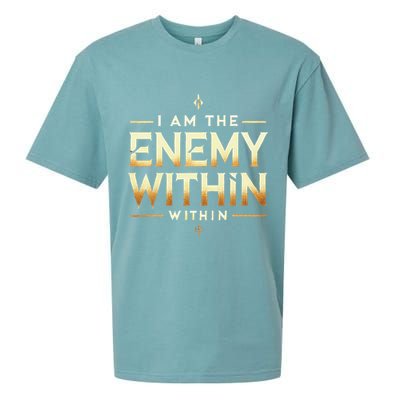 I´M The Enemy Within Bold Motivational Statement Sueded Cloud Jersey T-Shirt