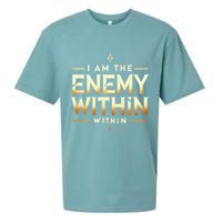I´M The Enemy Within Bold Motivational Statement Sueded Cloud Jersey T-Shirt
