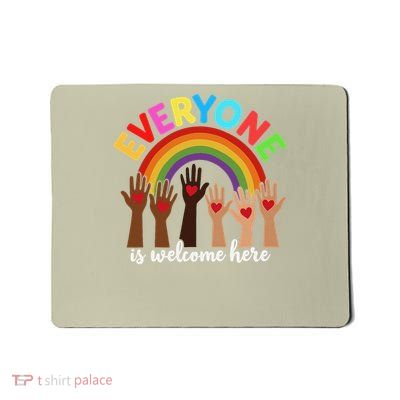 Idaho Teacher Everyone Is Welcome Here Fist Hand Support Mousepad