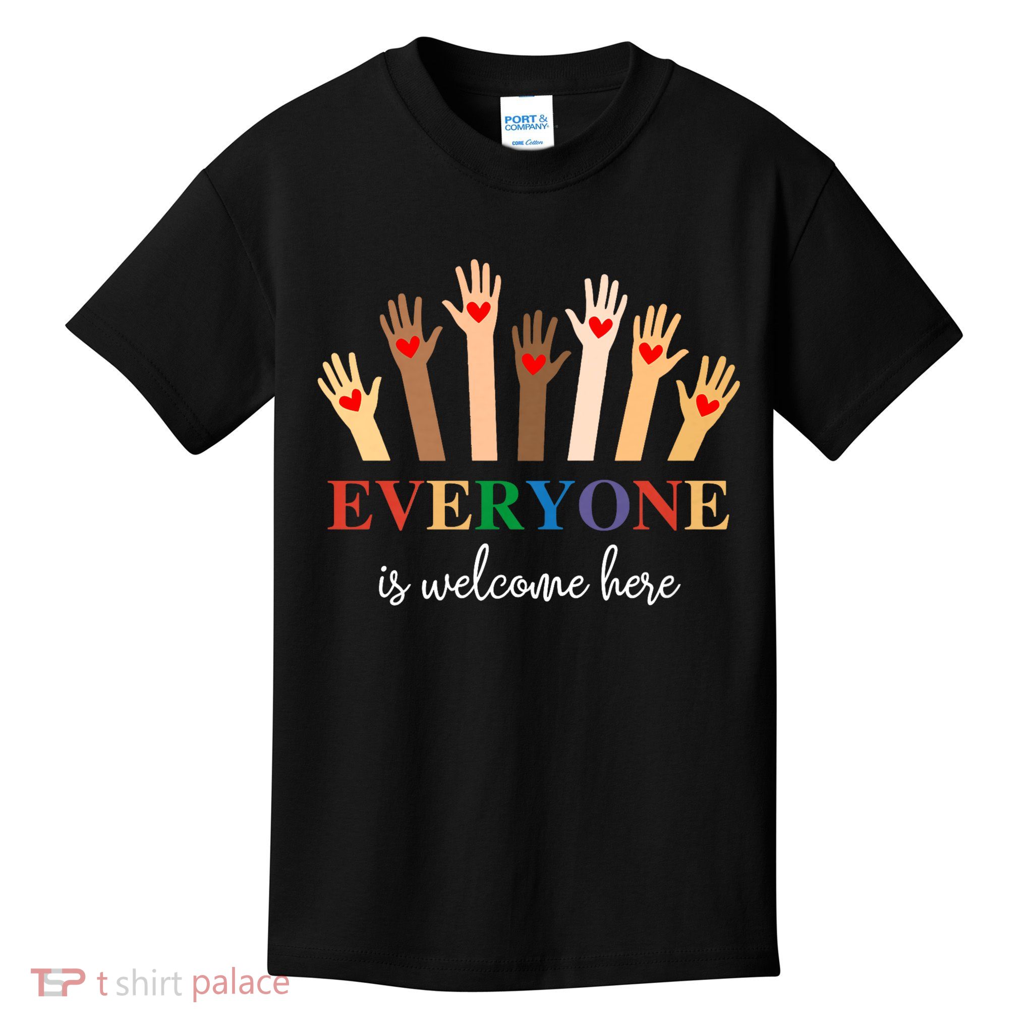 Idaho Teacher, Everyone Is Welcome Here Kids T-Shirt