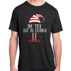 IM The Elf In Charge Christmas Gift Group Family Matching Adult ChromaSoft Performance T-Shirt