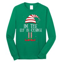 IM The Elf In Charge Christmas Gift Group Family Matching Long Sleeve Shirt