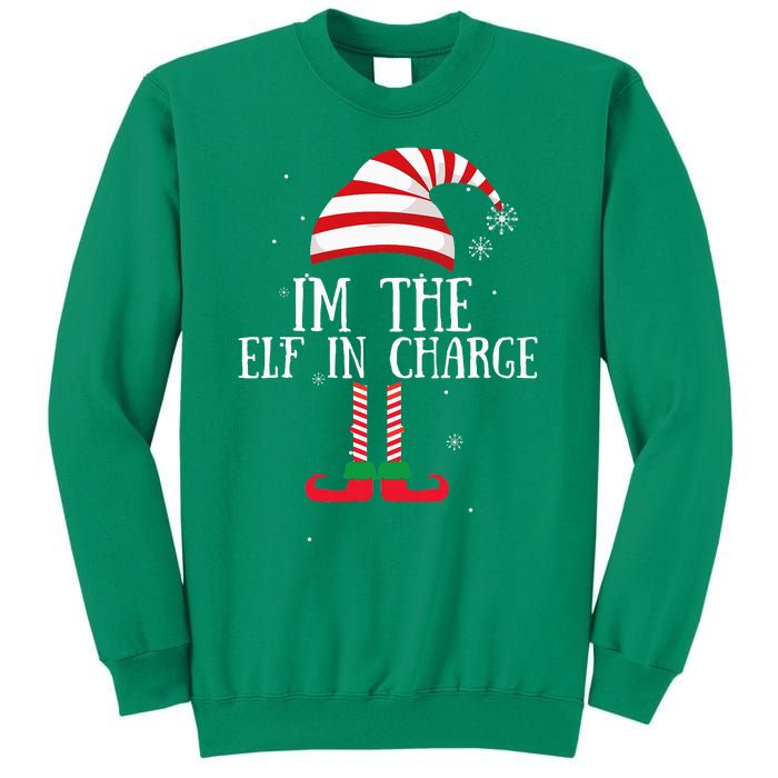 IM The Elf In Charge Christmas Gift Group Family Matching Sweatshirt