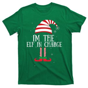 IM The Elf In Charge Christmas Gift Group Family Matching T-Shirt