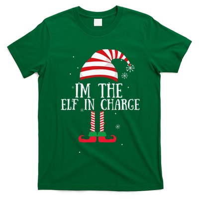 IM The Elf In Charge Christmas Gift Group Family Matching T-Shirt