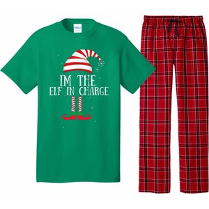 IM The Elf In Charge Christmas Gift Group Family Matching Pajama Set