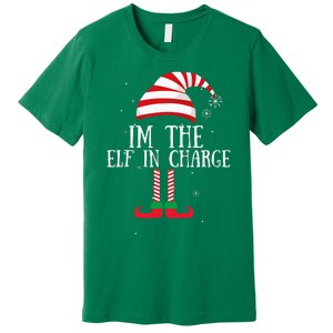 IM The Elf In Charge Christmas Gift Group Family Matching Premium T-Shirt