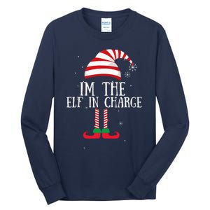 IM The Elf In Charge Christmas Gift Group Family Matching Tall Long Sleeve T-Shirt