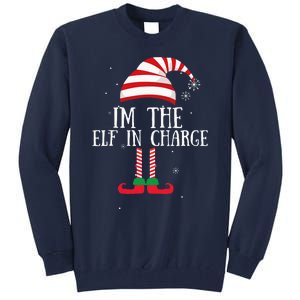 IM The Elf In Charge Christmas Gift Group Family Matching Tall Sweatshirt