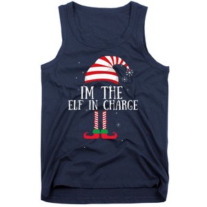 IM The Elf In Charge Christmas Gift Group Family Matching Tank Top