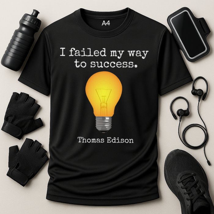 Inventor's , Thomas Edison , Graduate's Cooling Performance Crew T-Shirt