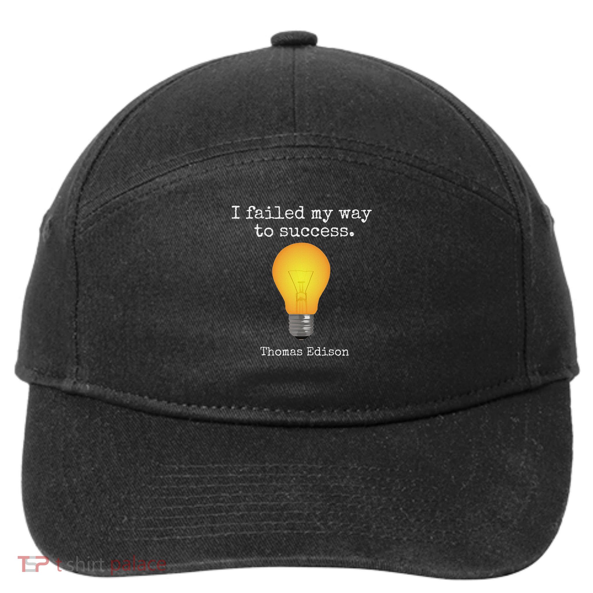 Inventor's , Thomas Edison , Graduate's 7-Panel Snapback Hat
