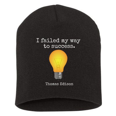 Inventor's , Thomas Edison , Graduate's Short Acrylic Beanie