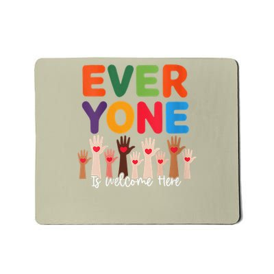 Idaho Teacher Everyone Is Welcome Here Fist Hand Support Mousepad