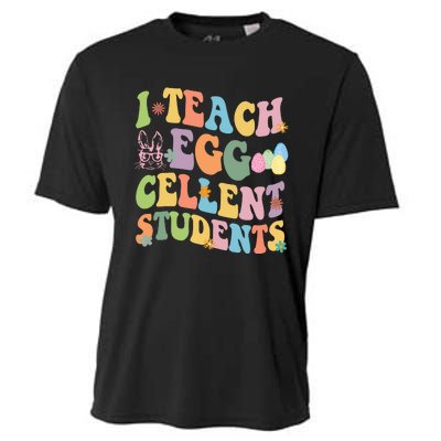 I Teach Egg Cellent Students Easter Bunny Cooling Performance Crew T-Shirt