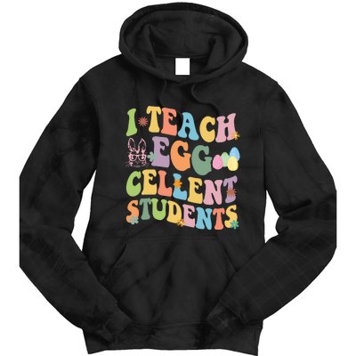 I Teach Egg Cellent Students Easter Bunny Tie Dye Hoodie