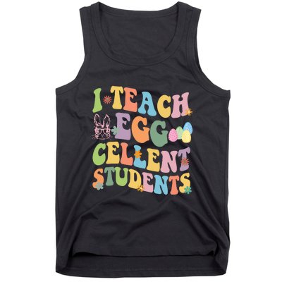 I Teach Egg Cellent Students Easter Bunny Tank Top