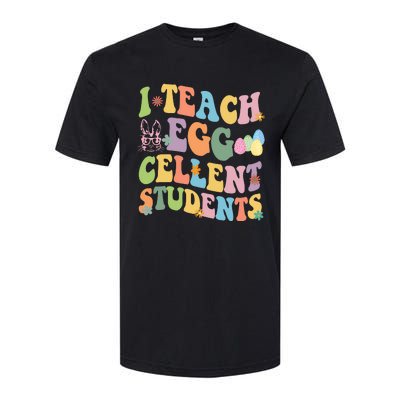 I Teach Egg Cellent Students Easter Bunny Softstyle CVC T-Shirt