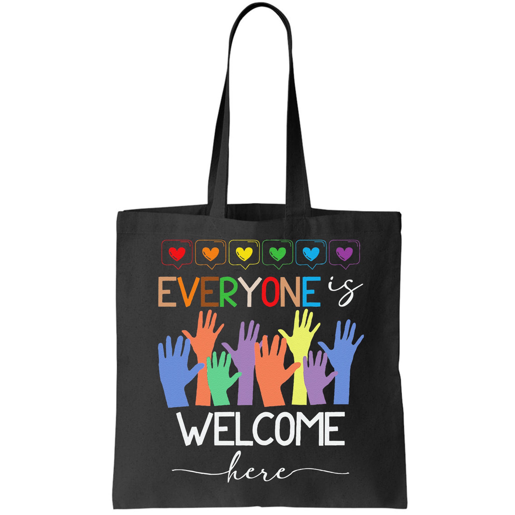 Idaho Teacher Everyone Is Welcome Here Fist Hand Support Bag