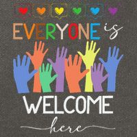 Idaho Teacher Everyone Is Welcome Here Fist Hand Support Cotton Canvas Backpack