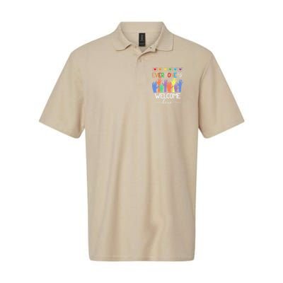 Idaho Teacher Everyone Is Welcome Here Fist Hand Support Polo