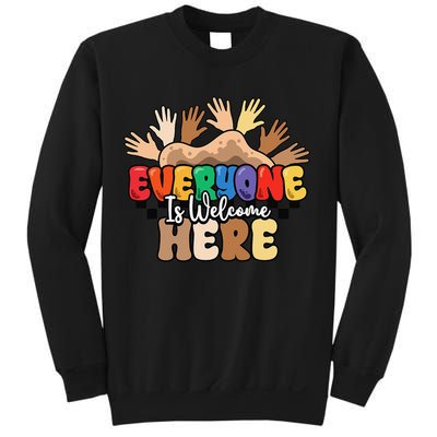 Idaho Teacher Everyone Is Welcome Here Equality LGBT Groovy Sweatshirt